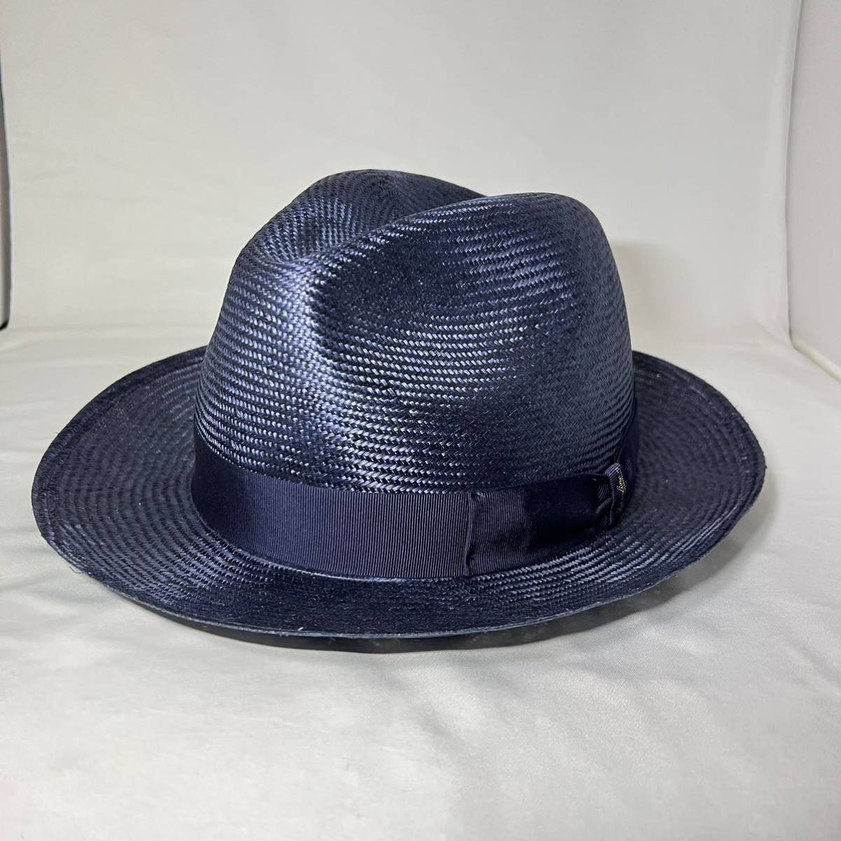 Borsalino パナマハット ネイビー天然草木 新品 タグ付き
