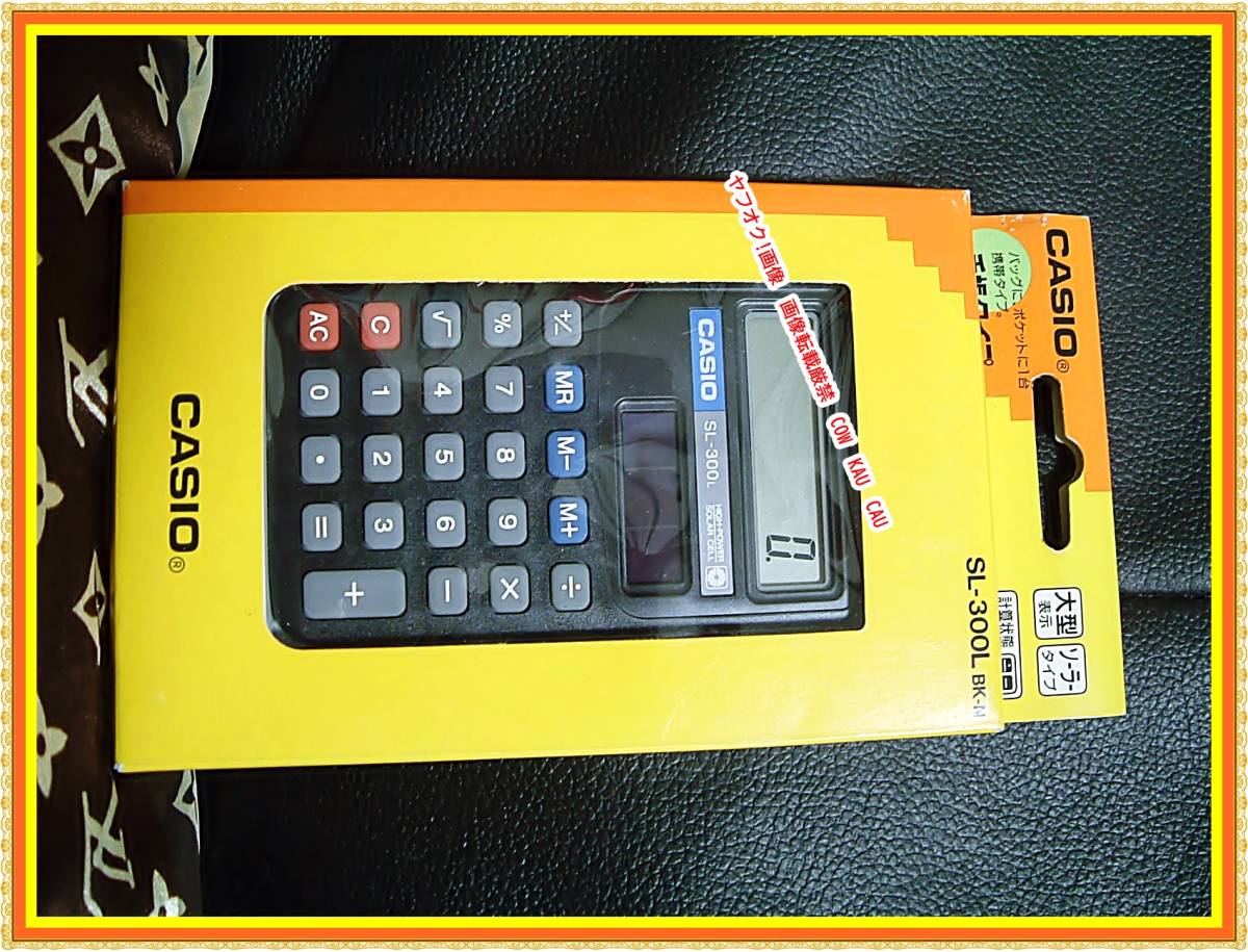  calculator Casio records out of production SL300L made in Japan [Φ*Φ] new goods large display solar type 1990 period Heisei era retro 