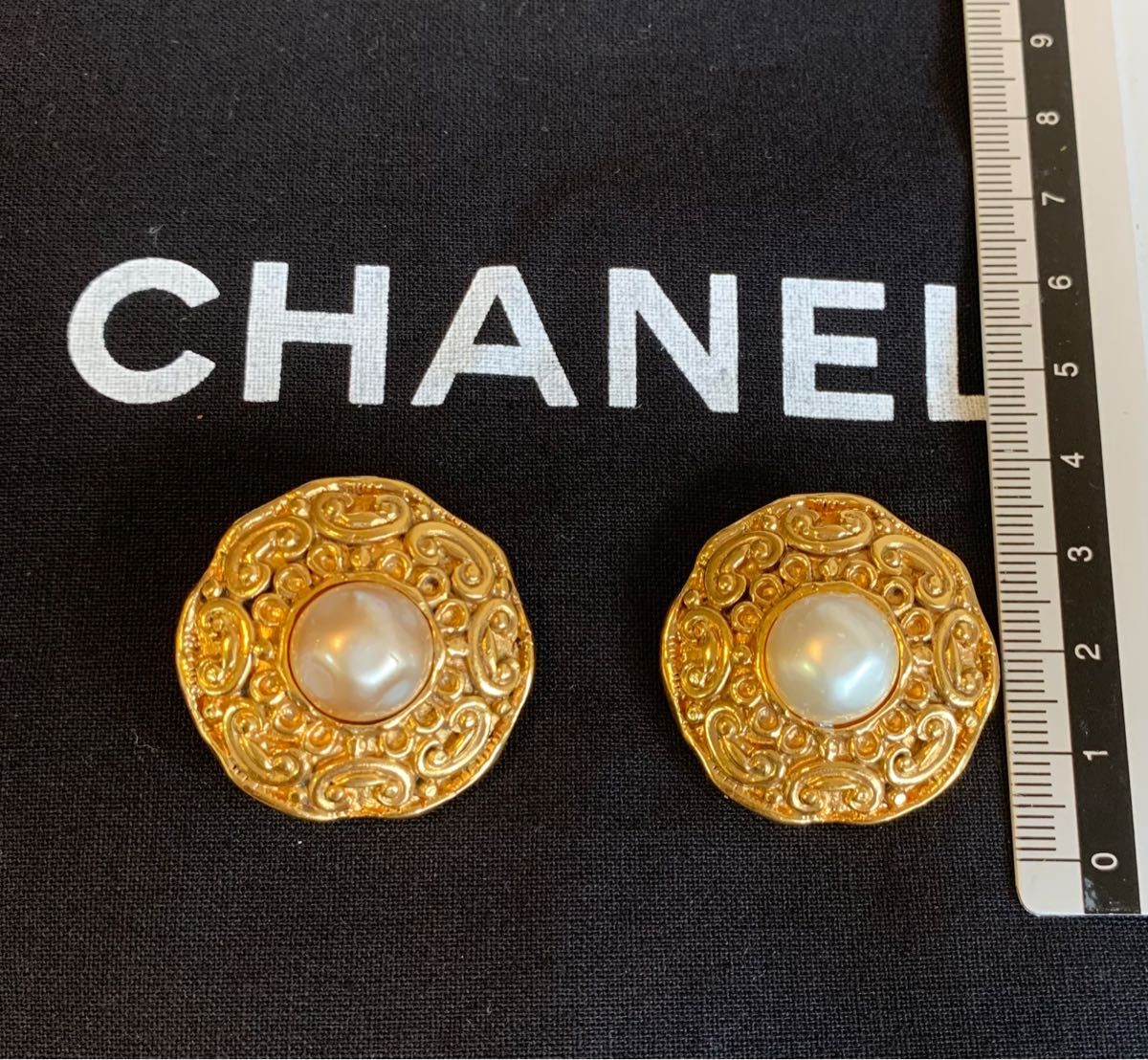 CHANEL シャネルイヤリング 2460 ゴールドカラー ヴィンテージ 希少