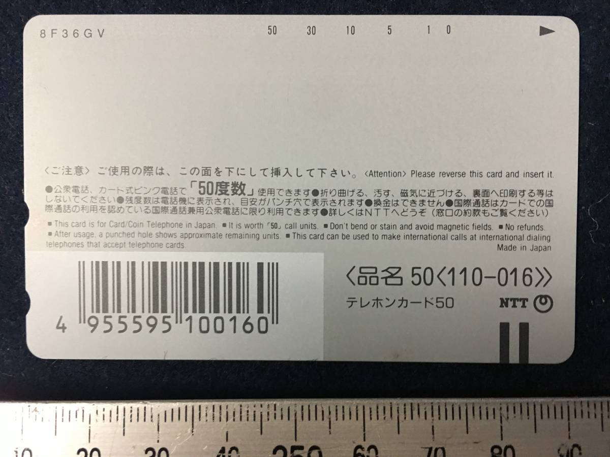 未使用 テレカ テレホンカード 淡谷のり子 さん 昔の歌手 ブルースの女王 50度数 女優 美女 NTT 公衆電話 珍品 昭和レトロ アンティーク_画像5