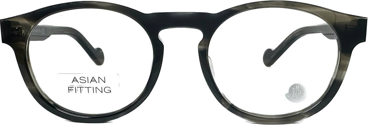 処分価格 Moncler 黒灰色 メガネ 正規新品 モンクレール パント 付属品付き ML5051 F/V 020 イタリア製 アジアンフィット_画像2