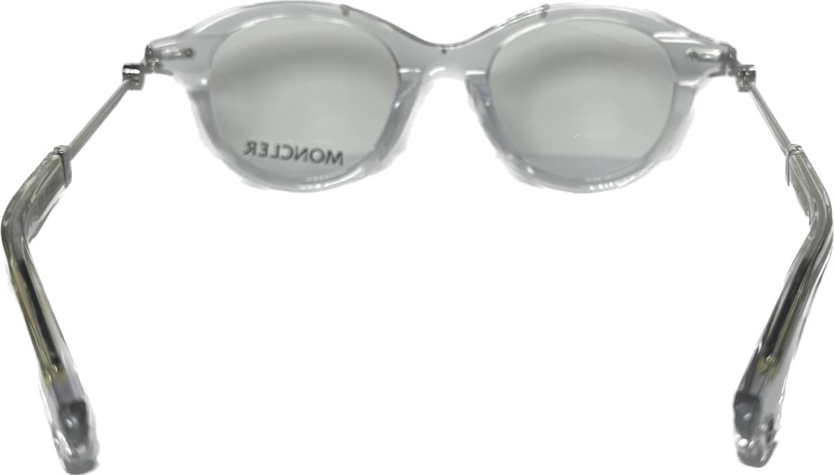 処分価格 Moncler メガネ 正規新品 モンクレール 透明シルバー MC513 07 イタリア製_画像8