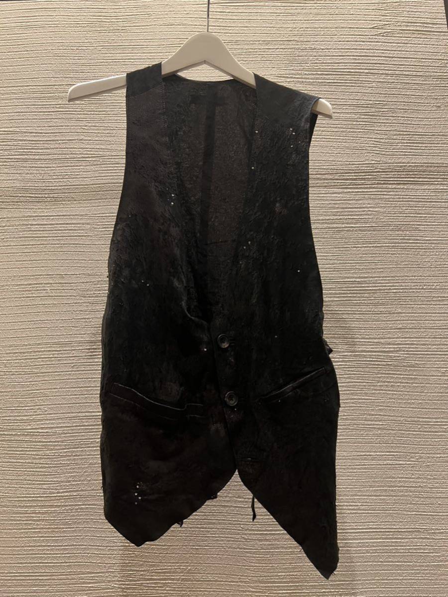 ifsixwasnine slip vest レザー　ジレ　ベスト　メンズ2 super rare 00s l.g.b. goa 14th addiction kmrii catorce