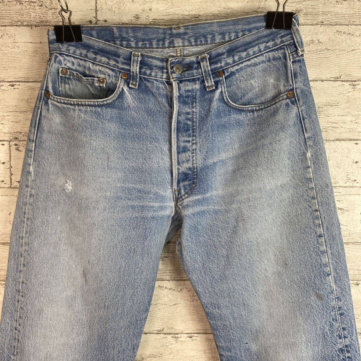 80's リーバイス501 W34 内股シングルステッチ Levi''s ハチマルモデル 脇割 デニムパンツ ジーンズ