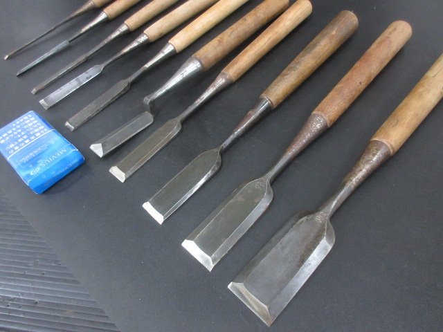 新しい 4.5~24mm / 突のみ D467□ // 大工道具 木成ノミ 鑿 差のみ