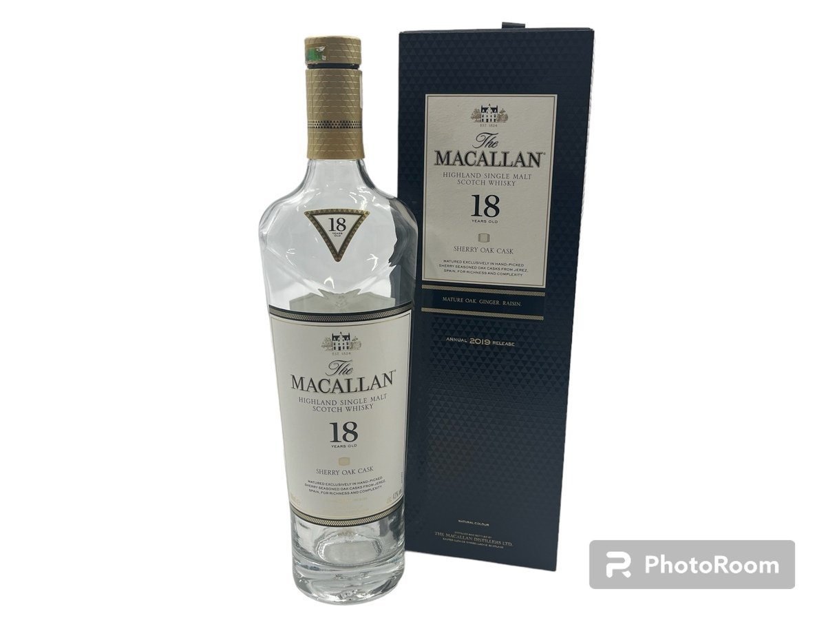 Macallan 18 ザ マッカラン 18年 シングルモルトスコッチ 空瓶 外箱