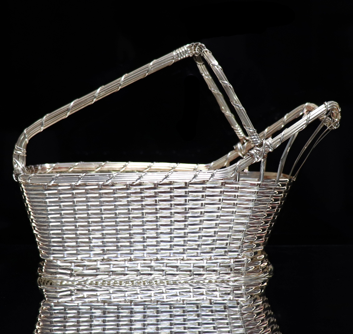 クリストフル (Christofle) 美品 レア ワインボトルバスケット