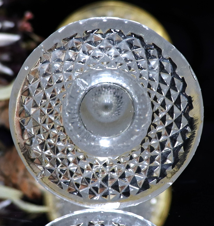 都内で オールド・バカラ(BACCARAT) 1890年頃 ブロンズ装飾 ディアマン