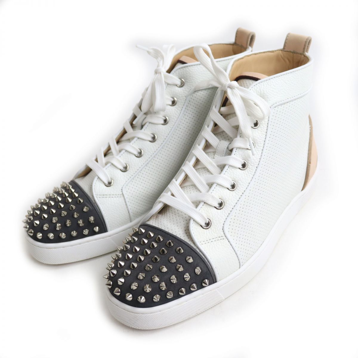 極美品◇クリスチャンルブタン FUN LOUIS SPIKES ORLATO FLAT スパイク