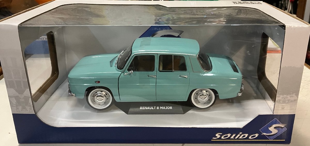  Renault 8(yuito) Major ( blue ) 1/18 Solido SOLIDO minicar 