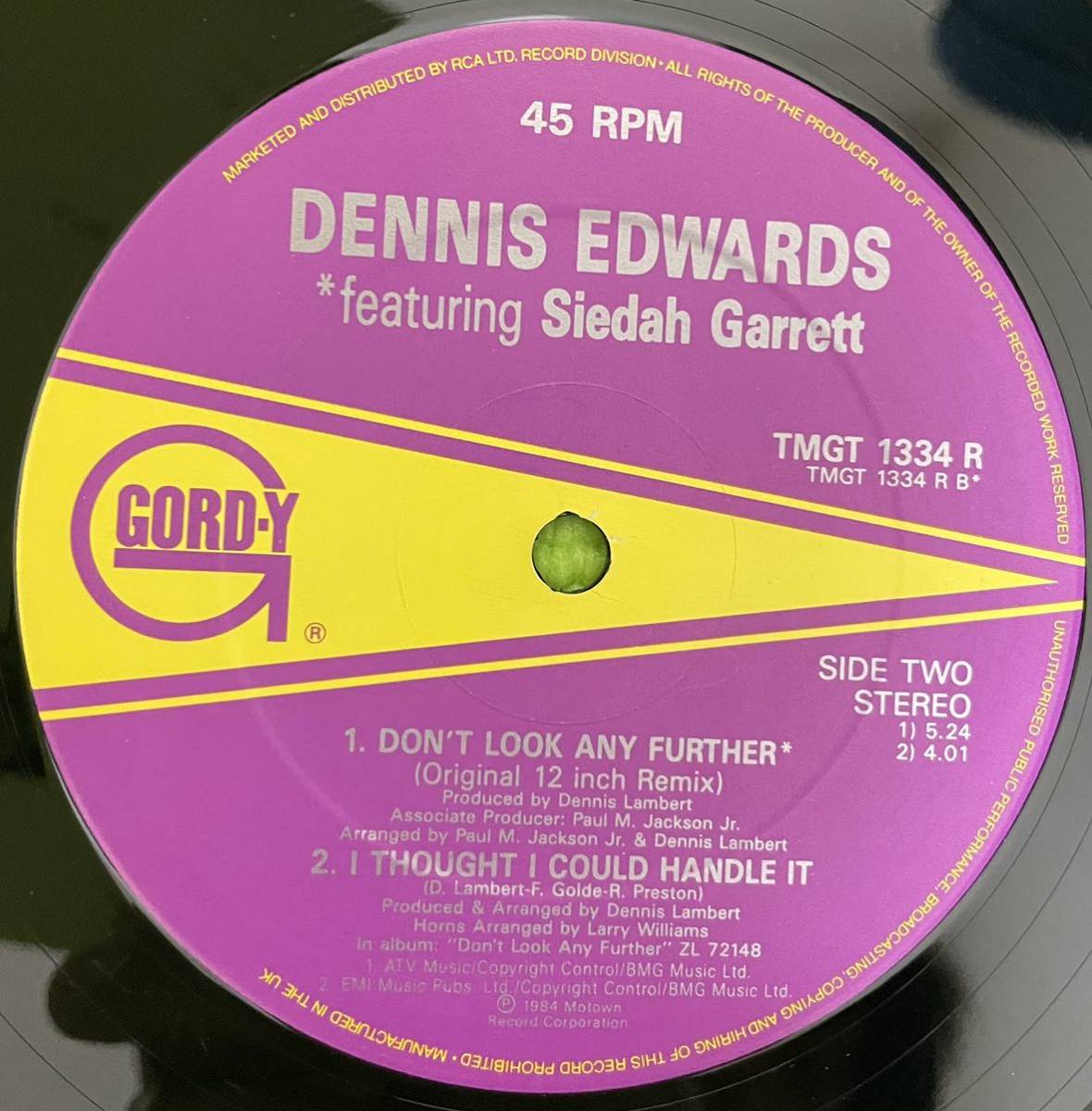 HIPHOP sampling soul record ヒップホップ サンプリング ソウル dennis edwards don't look any further 1984の画像4