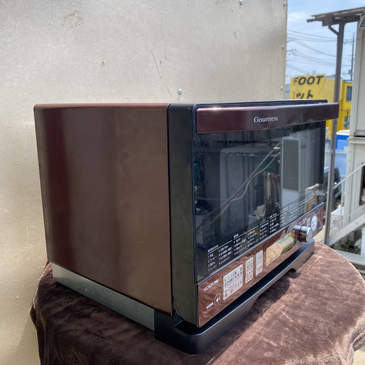 * Koizumi microwave oven Gourmena 18L KOR-1801 R red operation verification settled 2018 year made [ secondhand goods ]*