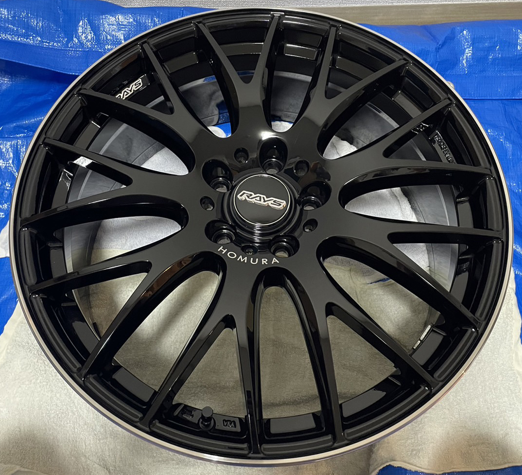 超激安人気】 245/45R19 19インチ RAYS ホムラ 2X9Plus JET BLACK