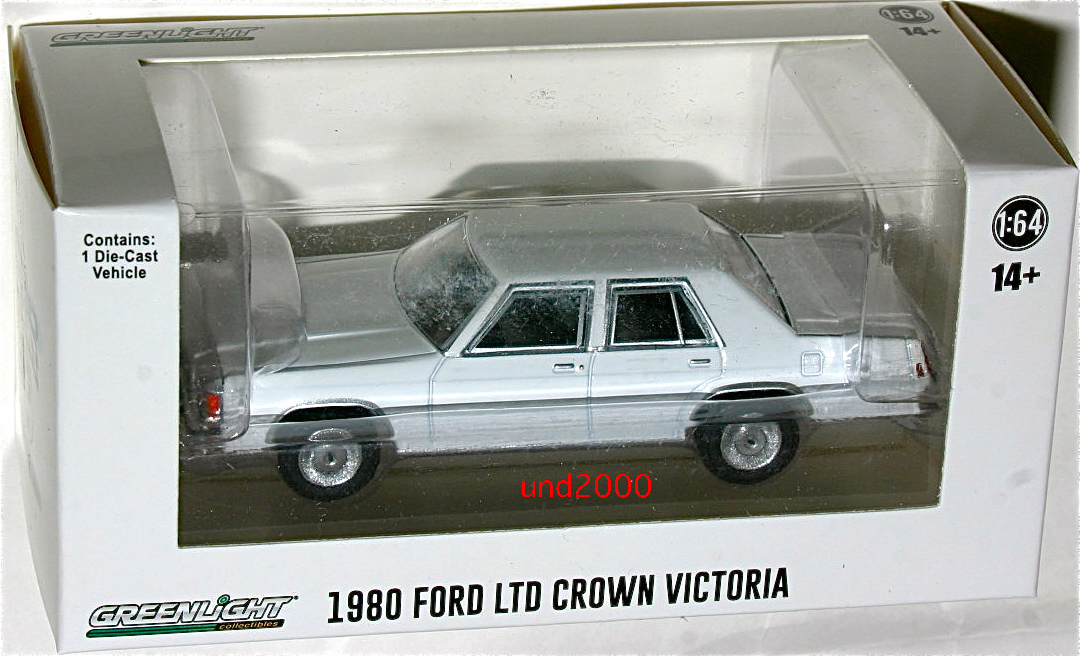 Greenlight 1/64 1980 Ford LTD Crown Victoria Police Ford Crown корзина для рыбы Tria базовая машина Police машина Hot Pursuit зеленый свет 