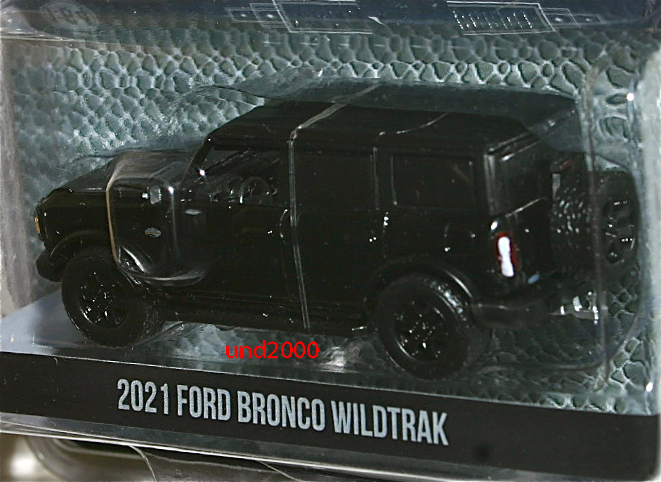 Greenlight 1/64 2021 Ford Bronco Wildtrak フォード ブロンコ ワイルドトラック Black Bandit グリーンライト ブラック バンディット_画像4