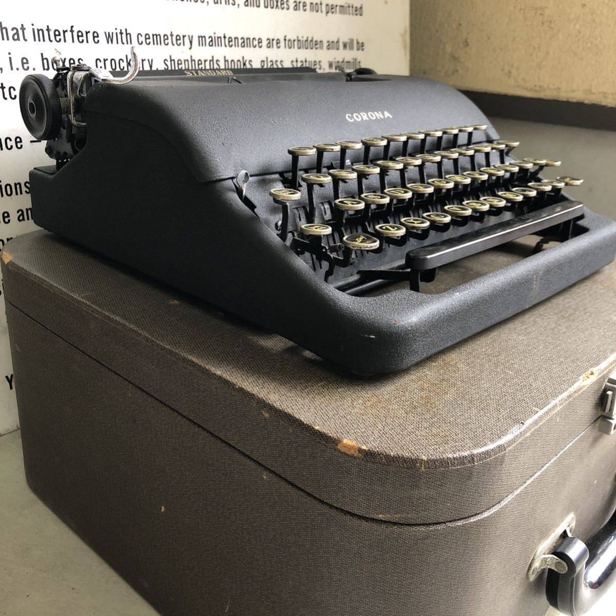 コロナ CORONA STANDARD タイプライター ビンテージ vintage レトロ アンティーク ヴィンテージ 店舗什器 インダストリアル