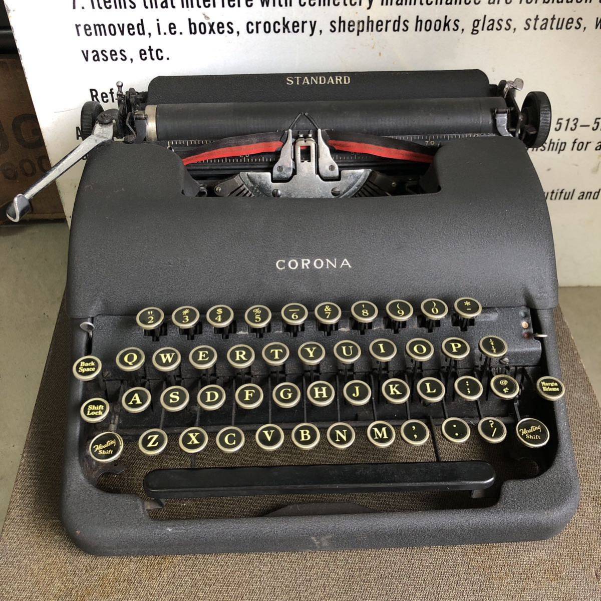 コロナ CORONA STANDARD タイプライター ビンテージ vintage レトロ アンティーク ヴィンテージ 店舗什器 インダストリアル