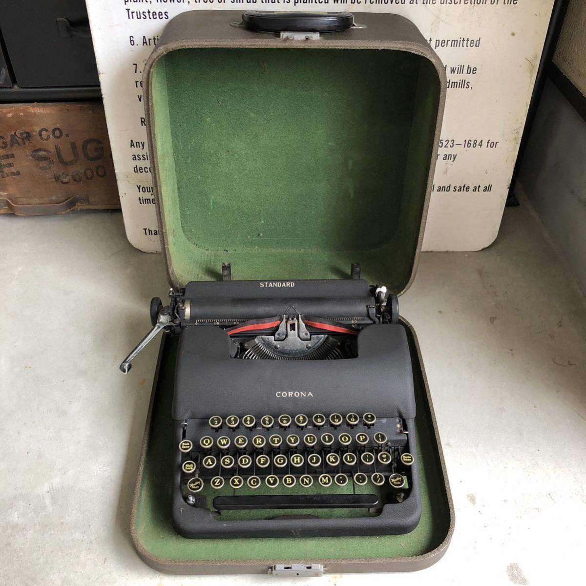 コロナ CORONA STANDARD タイプライター ビンテージ vintage レトロ アンティーク ヴィンテージ 店舗什器 インダストリアル