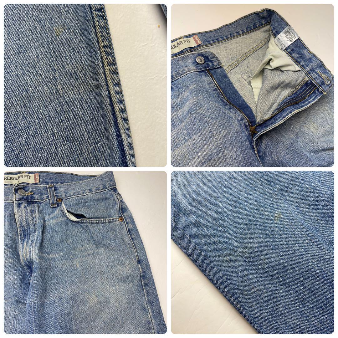 Levi's リーバイス 505 w34 デニム Gパン ジーンズ ジーパン levis 古着 青 ライトブルー 水色 オーバーサイズ メンズ ビッグサイズ