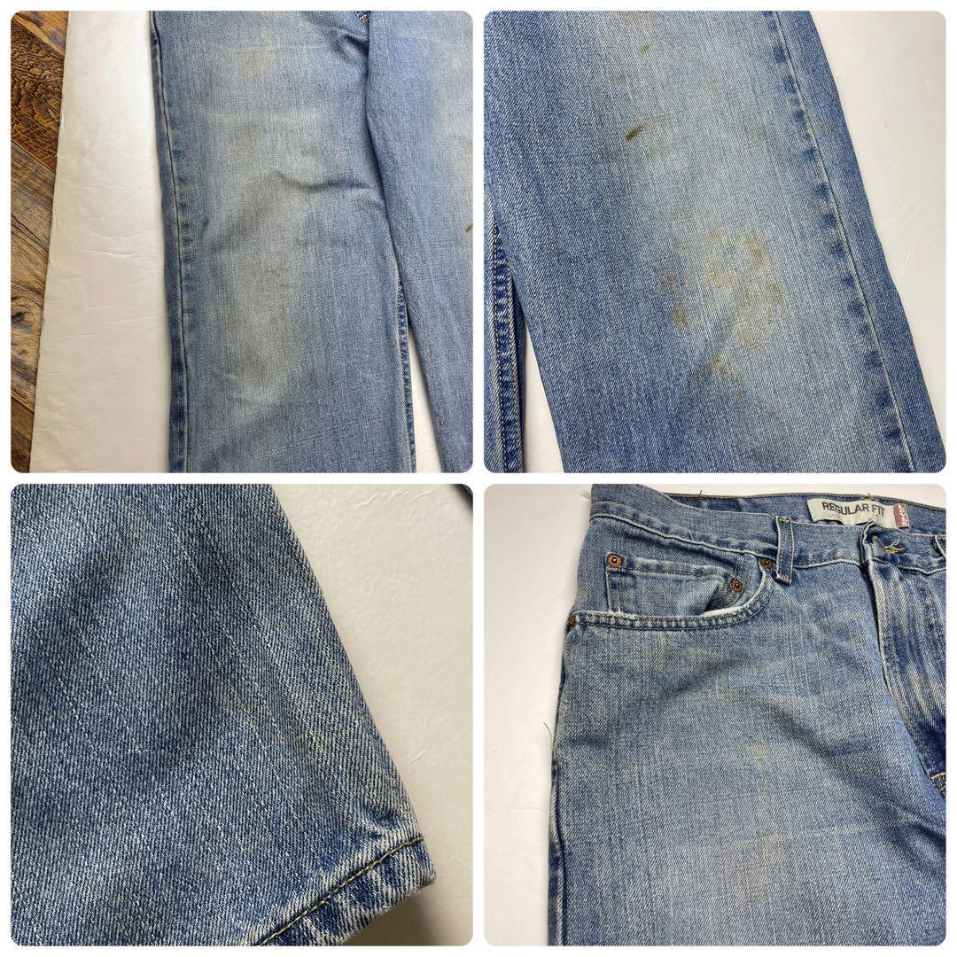 Levi's リーバイス 505 w34 デニム Gパン ジーンズ ジーパン levis 古着 青 ライトブルー 水色 オーバーサイズ メンズ ビッグサイズ