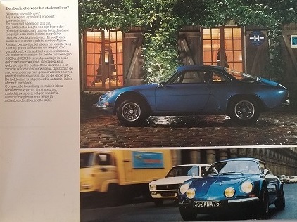  Renault Alpine belrinetta 1300 1600SX catalog BERLINETTE ALPINE RENAULT A110 secondhand book * prompt decision * free shipping control N 4695Fa