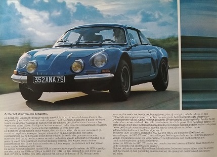  Renault Alpine belrinetta 1300 1600SX catalog BERLINETTE ALPINE RENAULT A110 secondhand book * prompt decision * free shipping control N 4695Fa