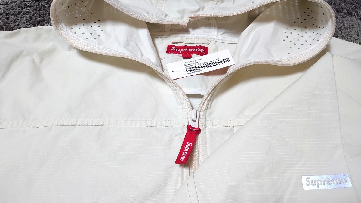 Supreme full zip facemask jacke stone 新品 未使用 送料込
