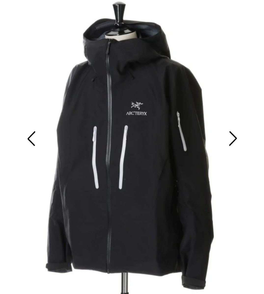 Msize ARC'TERYX Alpha SV Jacket アークテリクス アルファSV Orca BLACK/WHITE GORE-TEX　新品未使用　バードエイド付属　正規店購入