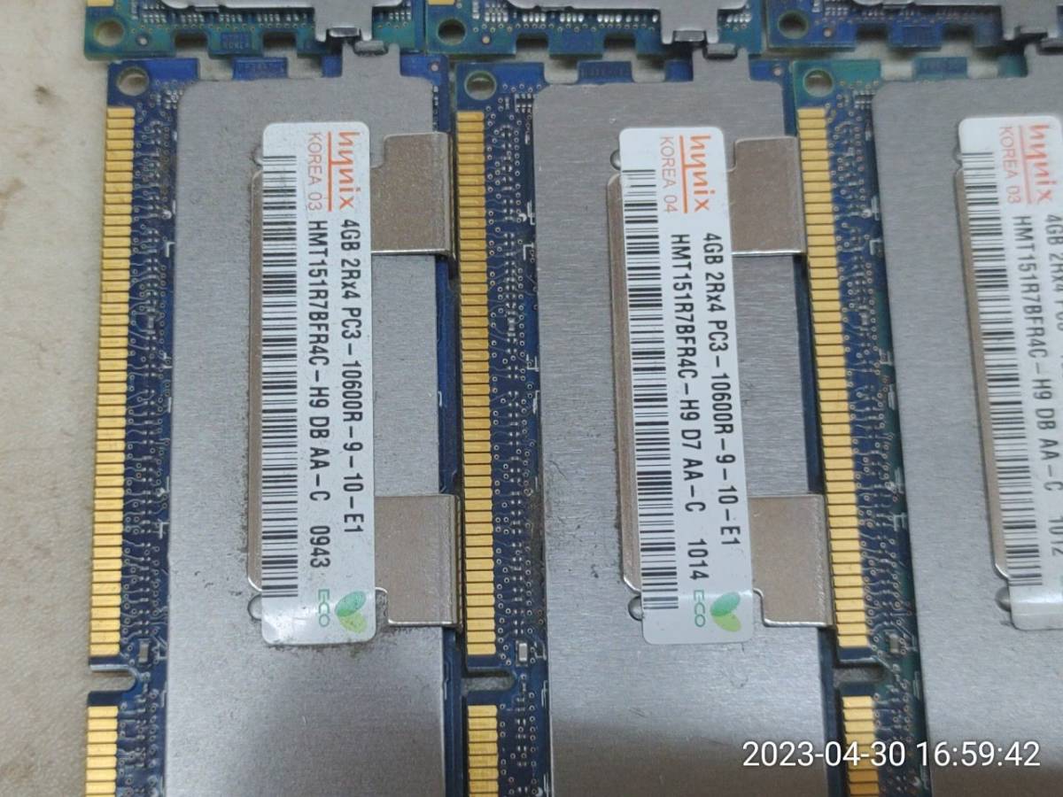 3VQUM9 8枚セット HYNIX 4GB PC3-10600R 計32GB メモリ サーバー用_画像5