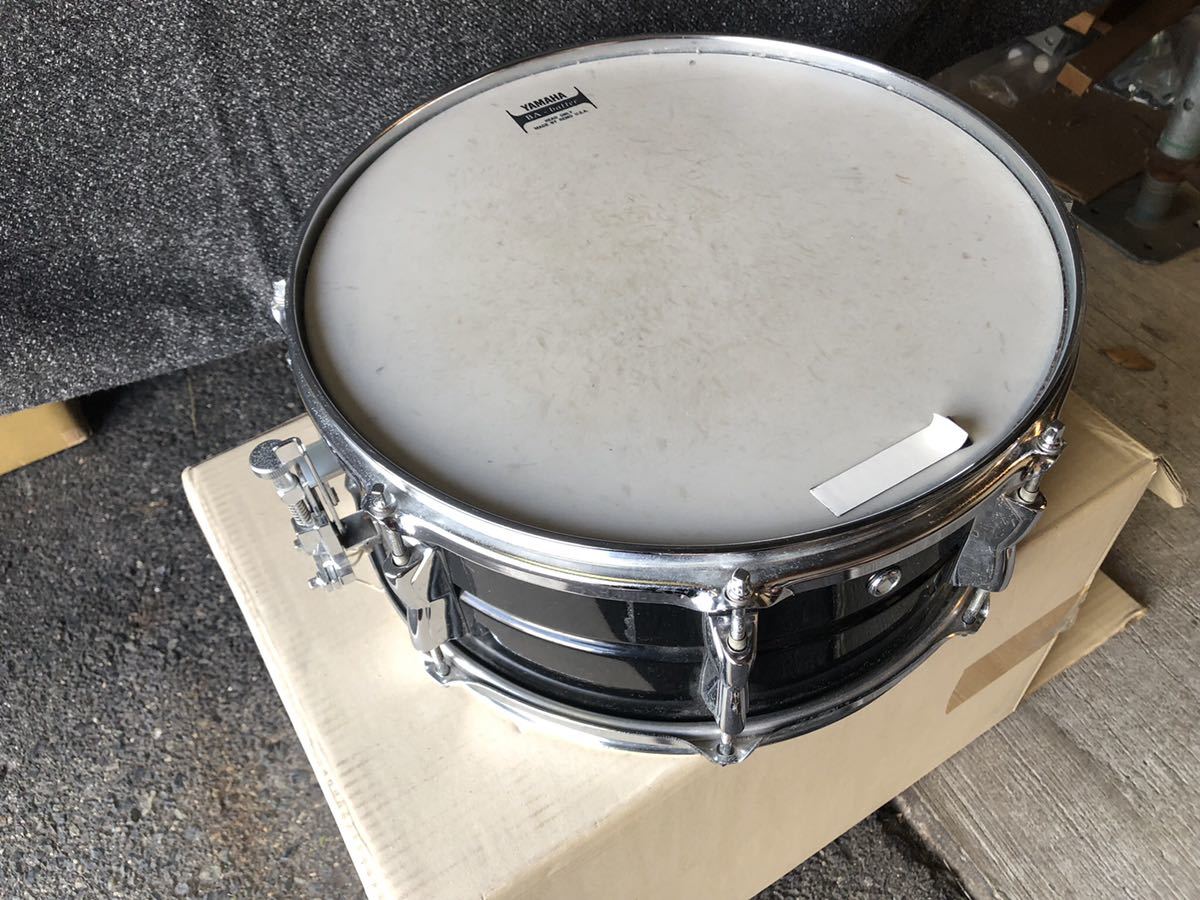 YAMAHA スネアドラム SD2076B STEEL 日本製 14×6インチ ヤマハ 黒