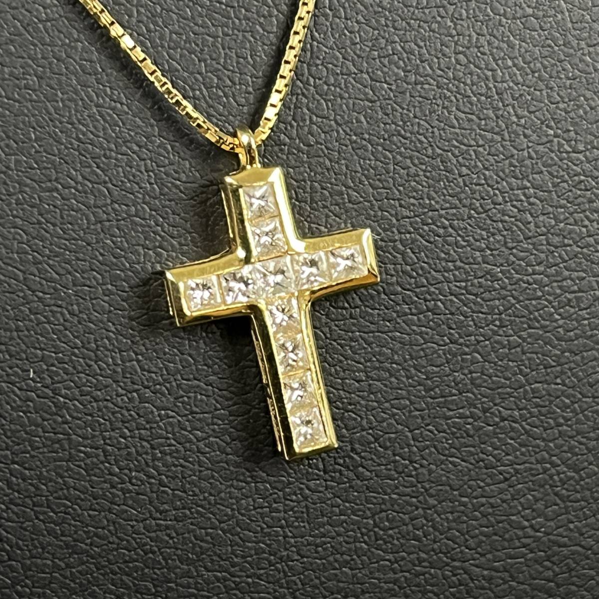 ゆきざき K18YG ダイヤモンド ネックレス 0 50ct リッチクロス ゆきざき K18YG ダイヤモンド ネックレス 0 50ct リッチクロス