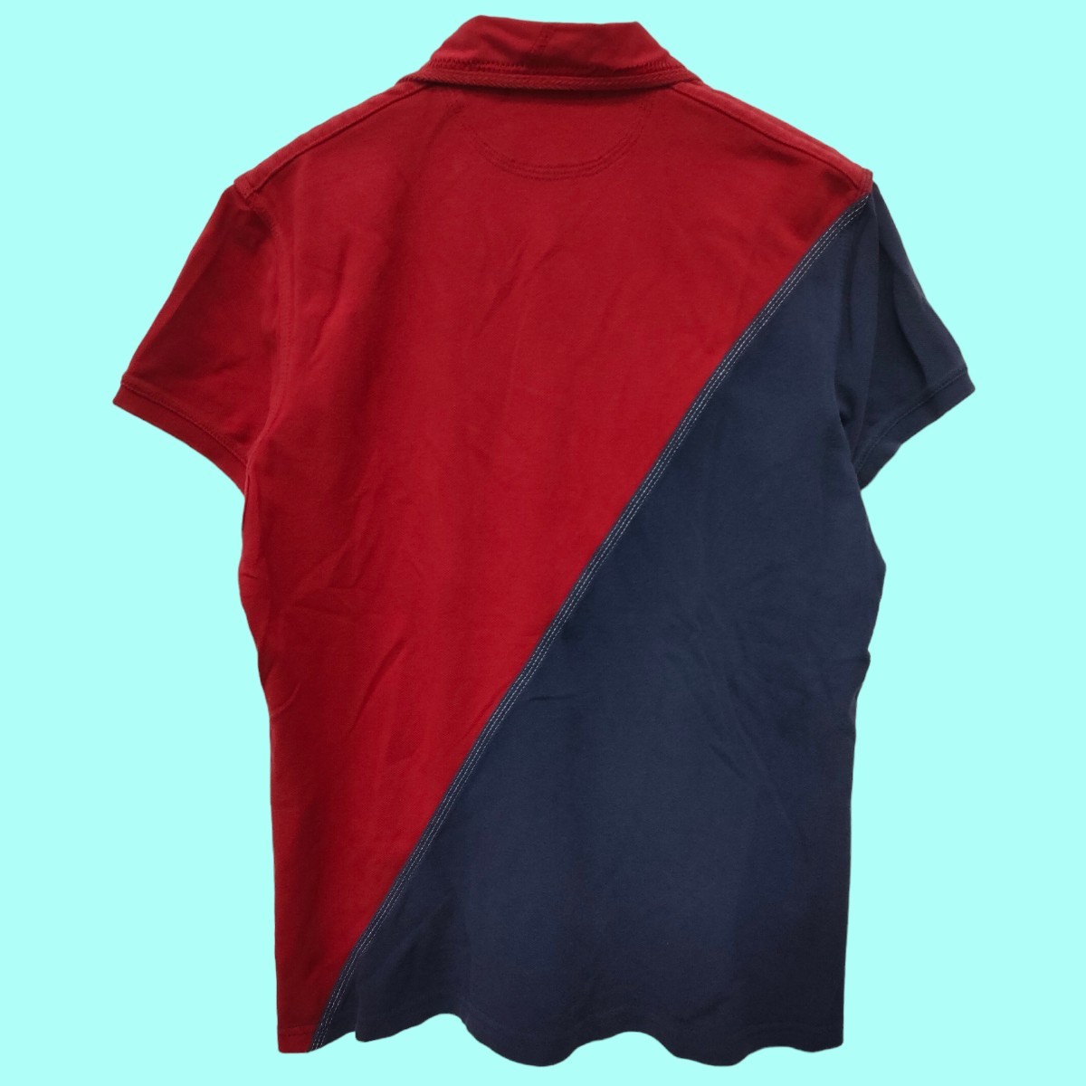  Ralph Lauren RALPH LAUREN рубашка-поло красный × темно-синий мужской весна лето осень . вышивка I-2362