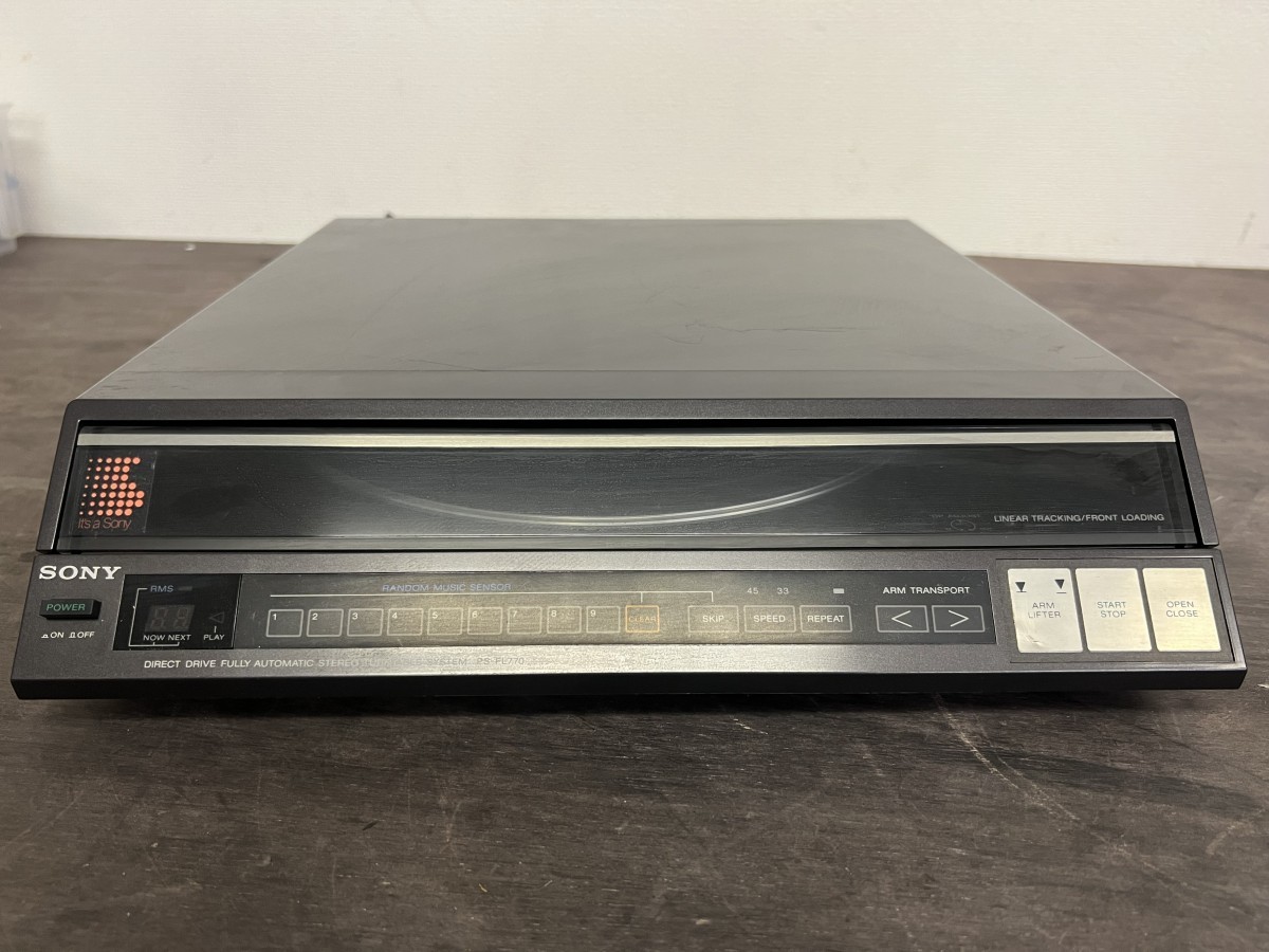 SONY ソニー PS-FL770 ステレオターンテーブル 通電確認済み 現状品