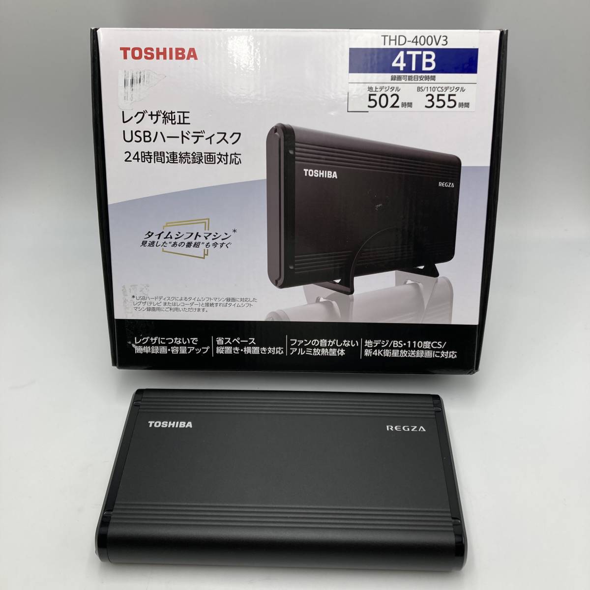 【未検品】レグザ純正 USBハードディスク TOSHIBA REGZA THD-V3シリーズ THD-400V3/Y6761-X1