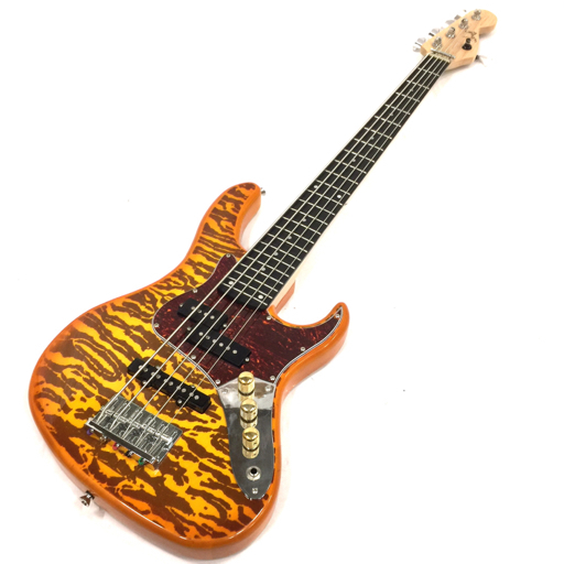 1円 Woofy basses 5弦ベース Poodle5 プレベ プレシジョンベース エレキベース Honey Sunburst ケース無 動作確認済