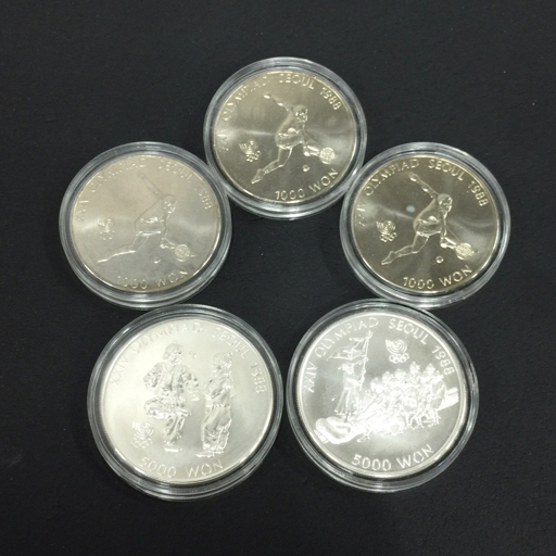 1988年 ソウルオリンピック 記念硬貨 プルーフ 銀貨 テニス 1000ウォン