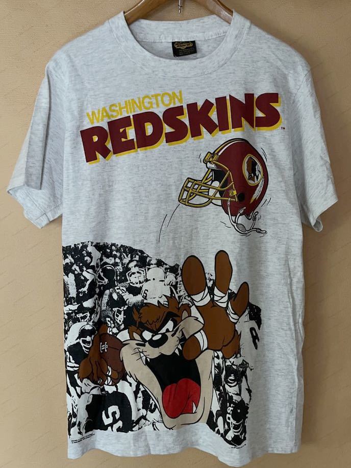 NFL Tシャツ REDSKINS プリントTシャツ ビンテージ 輸入品 レアUSA製 半袖Tシャツ