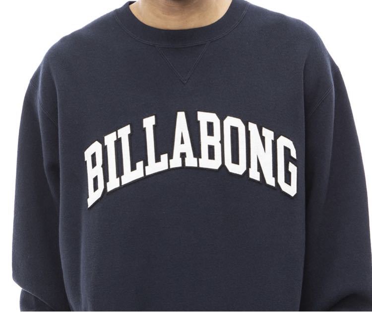 新品タグ付き BILLABONG ビラボン トレーナー ネイビー Lの画像8