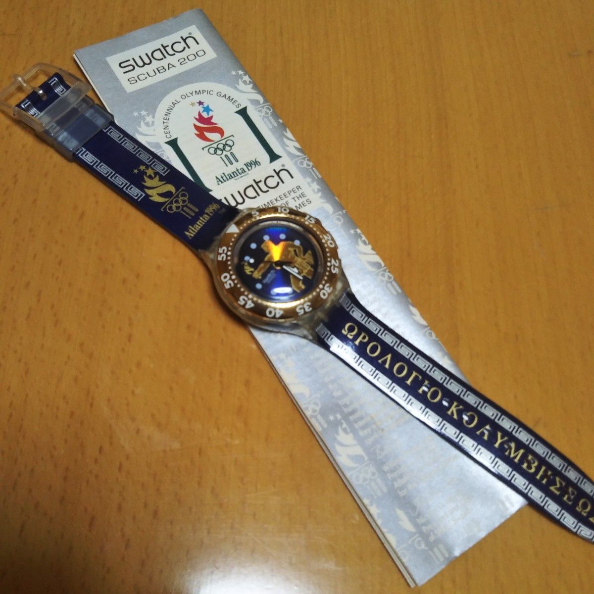 オリンピック SWATCH スウォッチ 1996年アトランタ　オリンピック記念　ケース付き 腕時計　電池交換済　稼動品