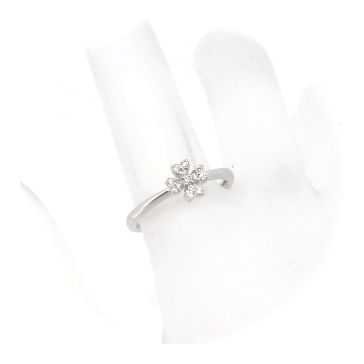  Vendome Aoyama diamond ring ring 11 number K18WG(18 gold white gold ) pawnshop exhibition 