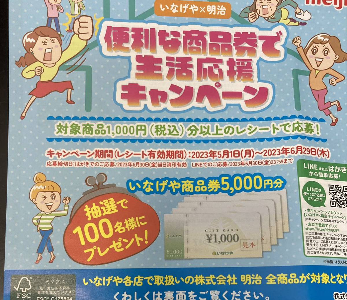 レシート懸賞応募☆いなげや商品券5000円分当たる bevirani.ro