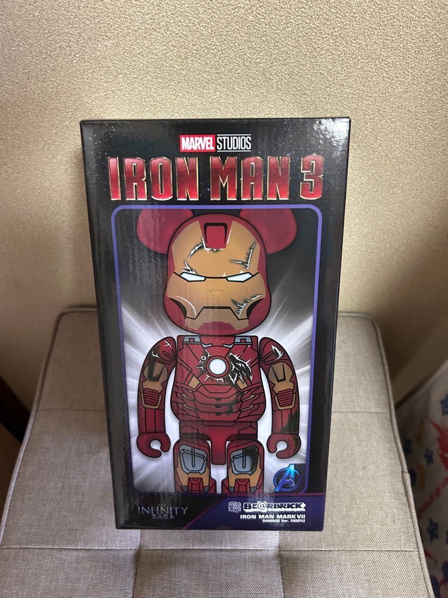 BE@RBRICK 400% アイアンマンマーク7 バトルダメージ ベアブリック　 アベンジャーズ