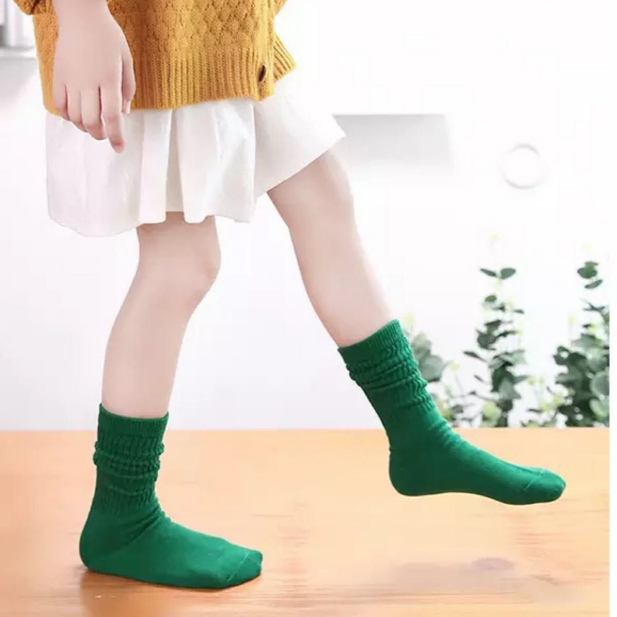 【2点セット】韓国子供服 海外子供服 キッズ ベビー ソックス 靴下 ワインレッド