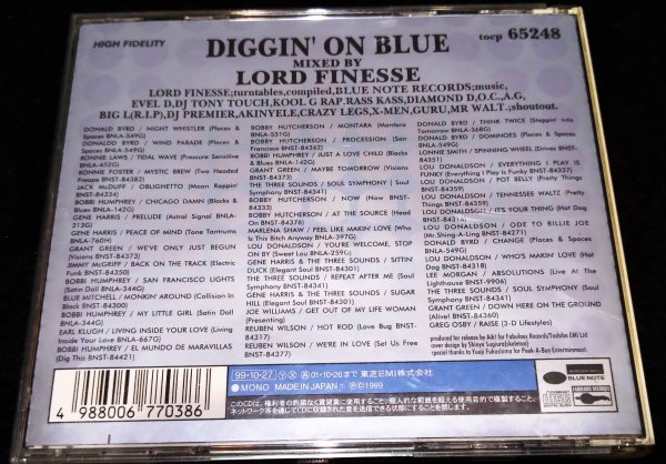 Lord Finesse/ Diggin' On Blue★ロードフィネスD.I.T.C.Donald Byrd Ronnie Laws Foster Bobbi Humphrey Hutcherson Lou Donaldson 盤キズの画像3