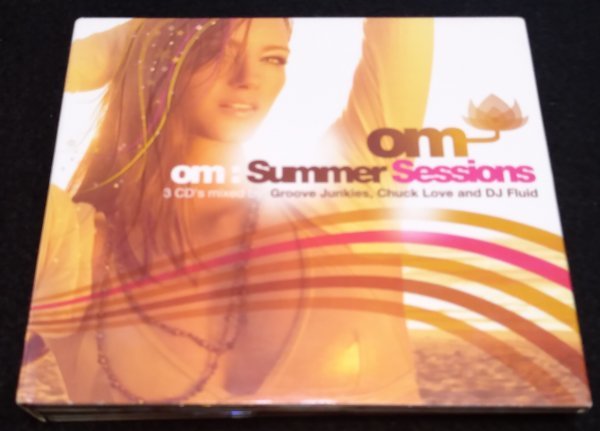 OM: Summer Sessions 3×CD★Groove Junkies Chuck Love DJ Fluid Colette Fred Everything Andy Caldwell Samantha James ケース破損あり_画像1