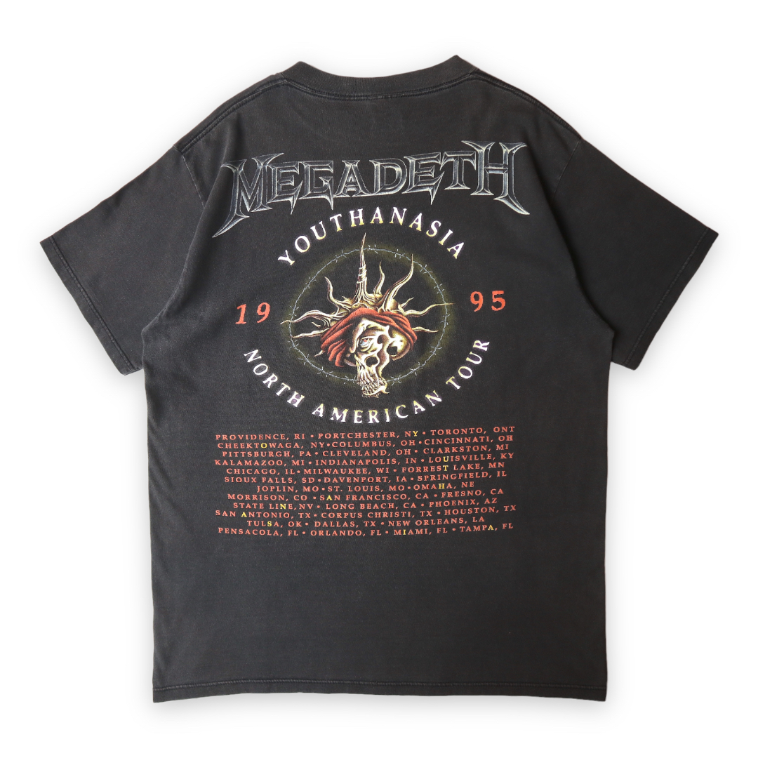 90s MEGADETH Youthanasia ツアー Tシャツ メガデス ユースアネイジア vintage ヴィンテージ バンドT メタリカ スレイヤー Nirvana REM_画像1