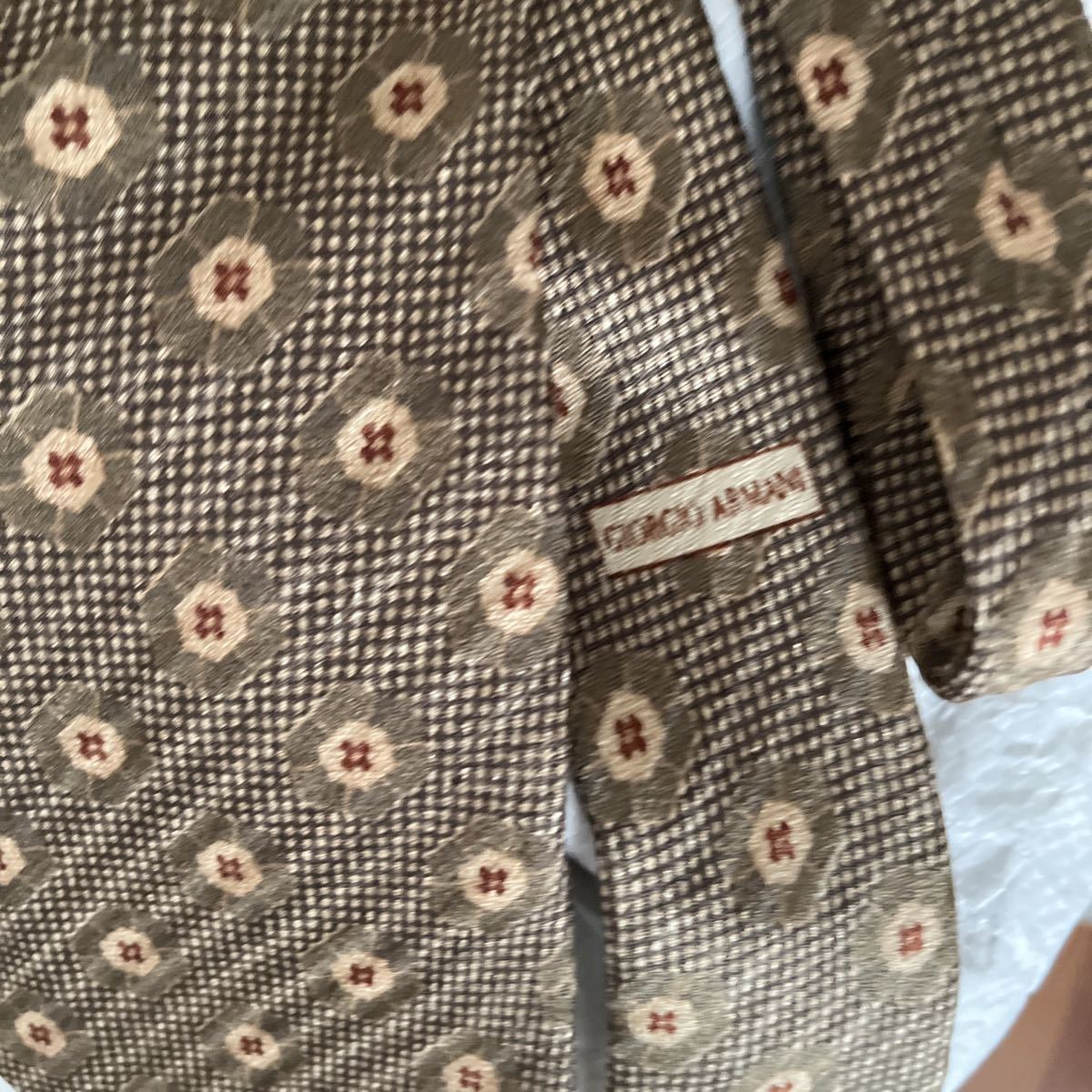 joruji. Armani Vintage necktie dead stock silk 100%meido in Italy beautiful . work highest goods value goods 