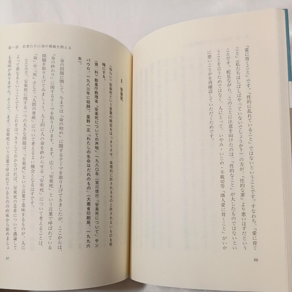 zaa-462♪いのちの福音と教育 - キリスト教的生命倫理のヒント 松本信愛 サンパウロ（1998/12発売）