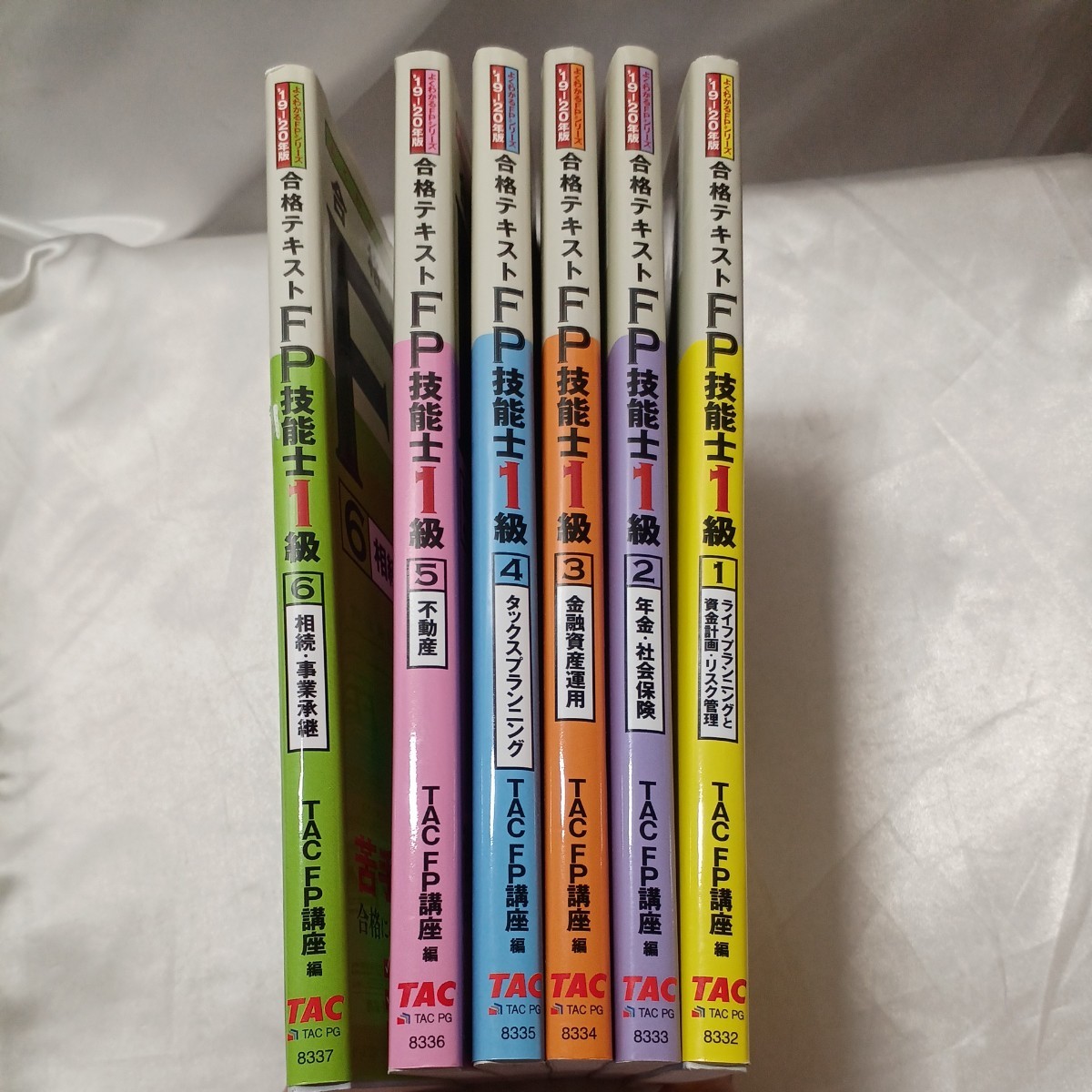 zaa-465♪よくわかるFPシリーズ 合格テキストFP技能士1級1～6「2019‐2020年版」 TAC　FP講座【編】（2019/06発売）