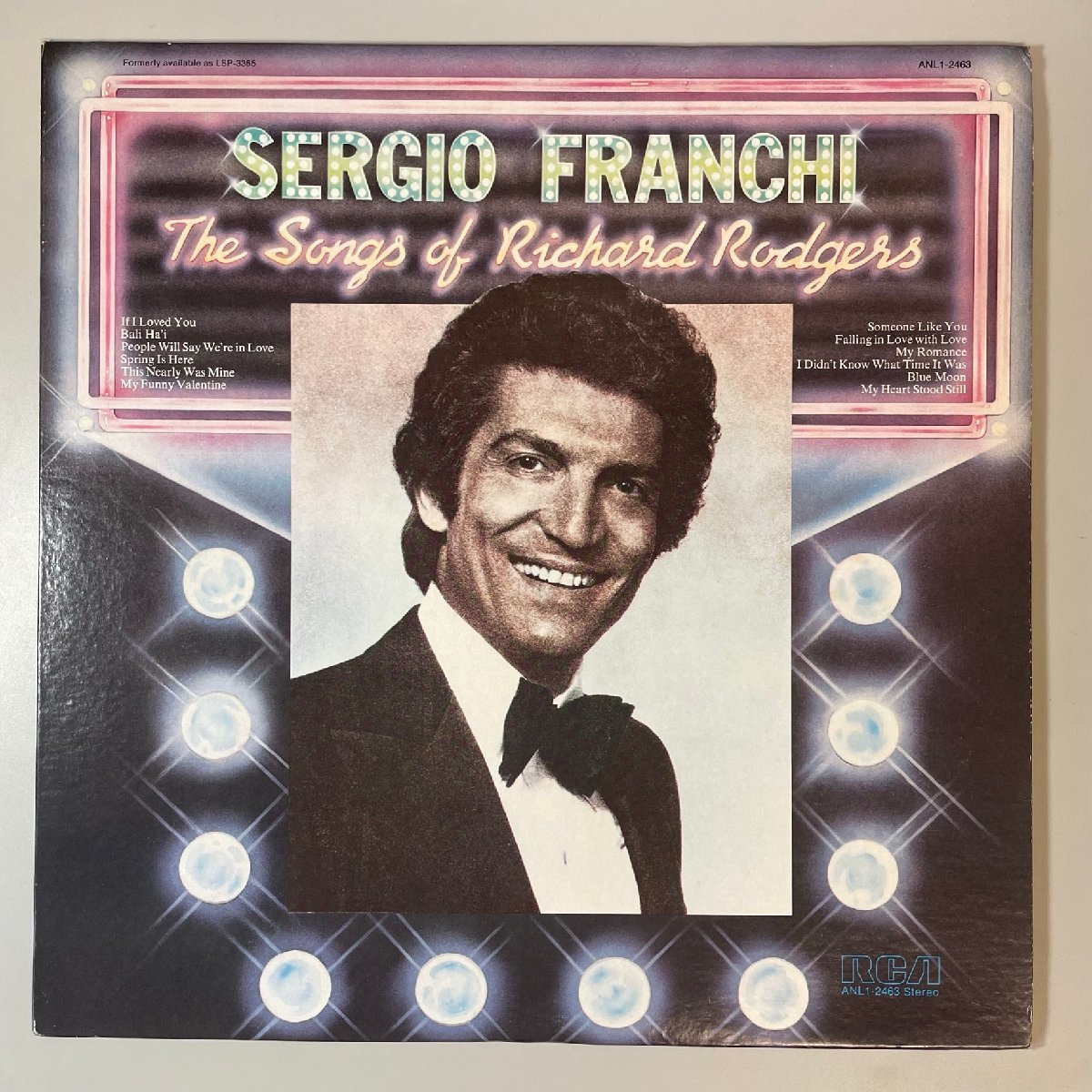 28336★美盤【US盤】 Sergio Franchi/The Songs Of Richard Rodgers_画像1